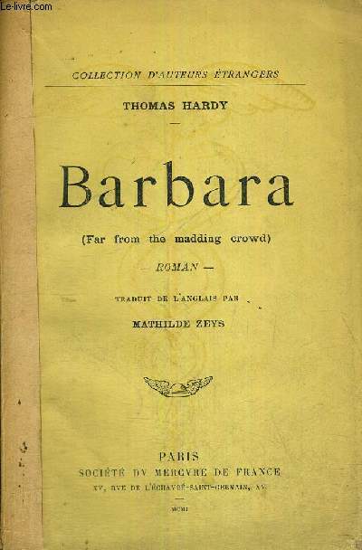 BARBARA - FAR FROM THE MADDING CROWD