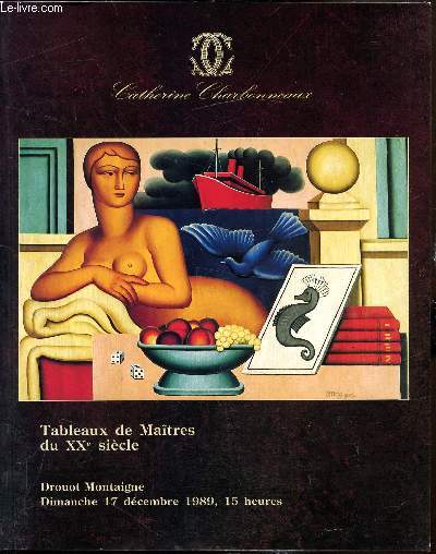 Catalogue de vente aux enchres - Dimanche 17 dcembre 1989 - Drouot Montaigne - Tableaux de matres du XXe sicle, Art contemporain -