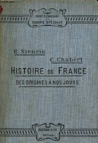 Histoire de France des origines a nos jours