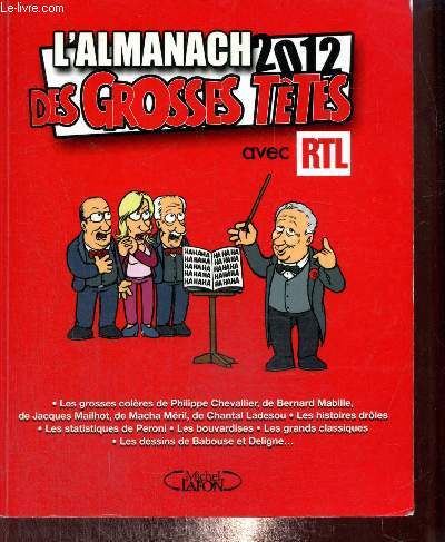 L'almanach 2012 des Grosses Ttes avec RTL