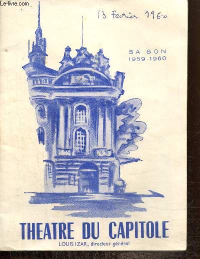 Programme : Thtre du Capitole, saison 1959-1960