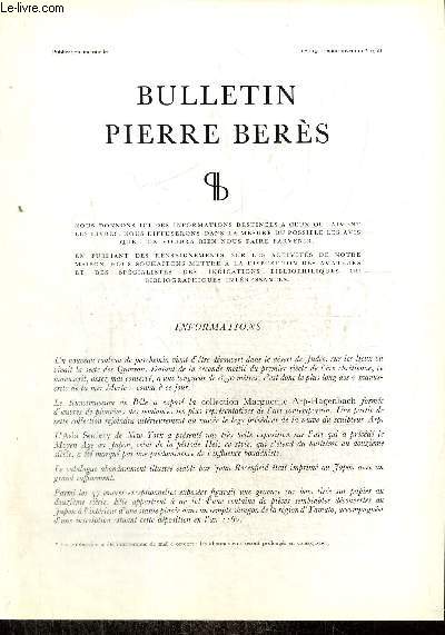 Bulletin Pierre Bers, n115 (aot-novembre 1968)