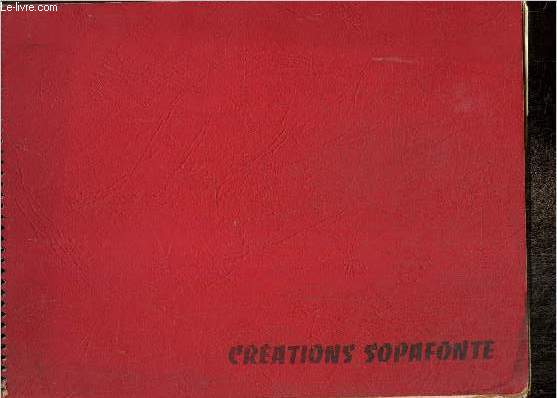 Catalogue : Crations Sopafonte