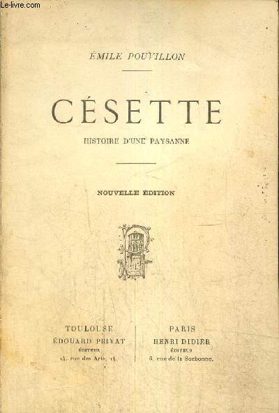 Csette, histoire d'une paysanne