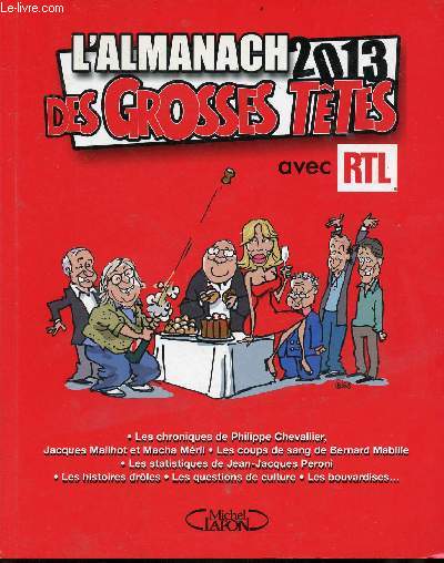 L'Almanach des grosses ttes 2013 avec Rtl.