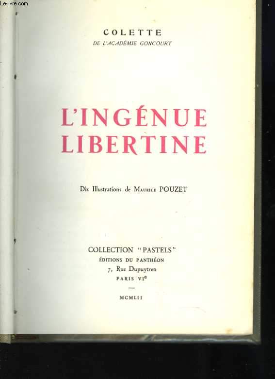 L'ingnue libertine. Dix Illustrations de Maurice Pouzet
