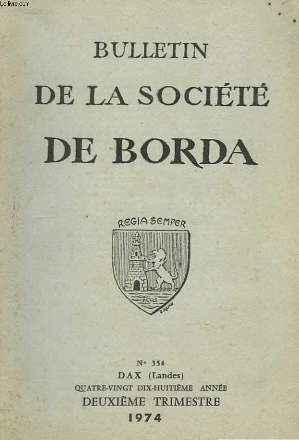 Bulletin de la Socit de Borda. N354