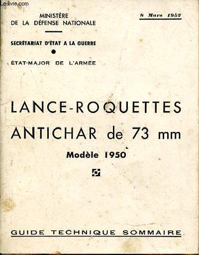 Lance-Roquettes antichar de 73 mm.. Modle 1950