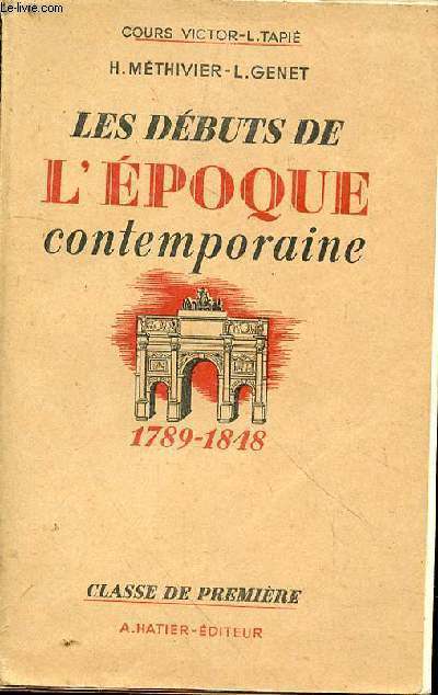 Les dbuts de l'poque contemporaine (1789-184)