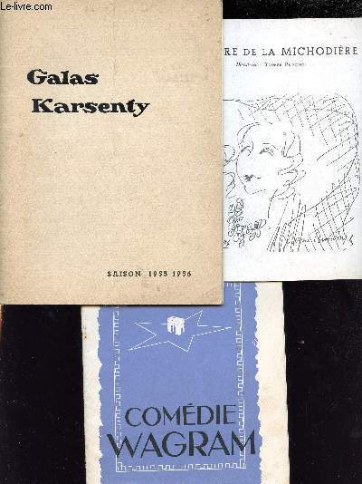 Galas Karsenty. Saison 1955 - 1956