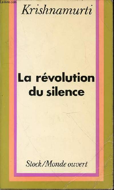 LA REVOLUTION DU SILENCE.